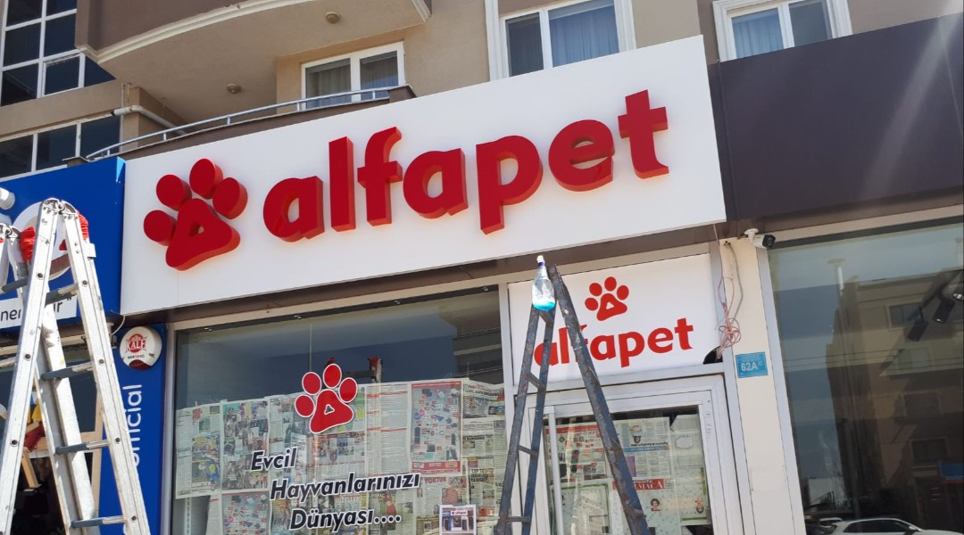 Alfa Pet - Pleksi Kutu Harf Tabela