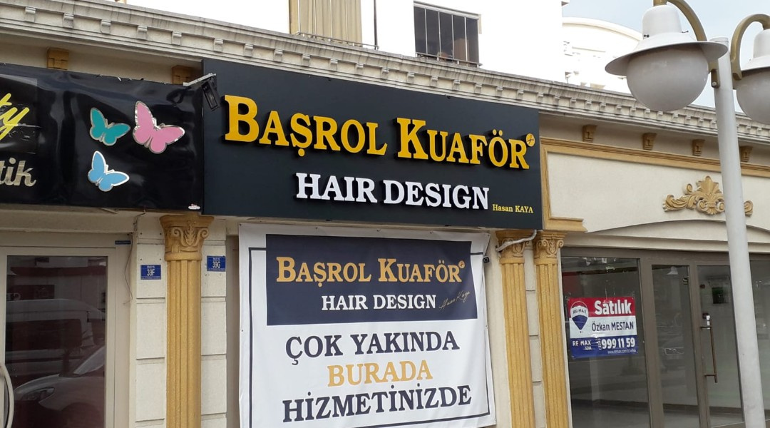 Başrol Kuaför - Pleksi Kutu Harf Tabela