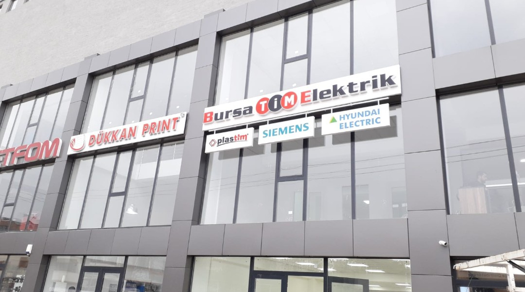Bursa TİM Elektrik - Pleksi Kutu Tabela