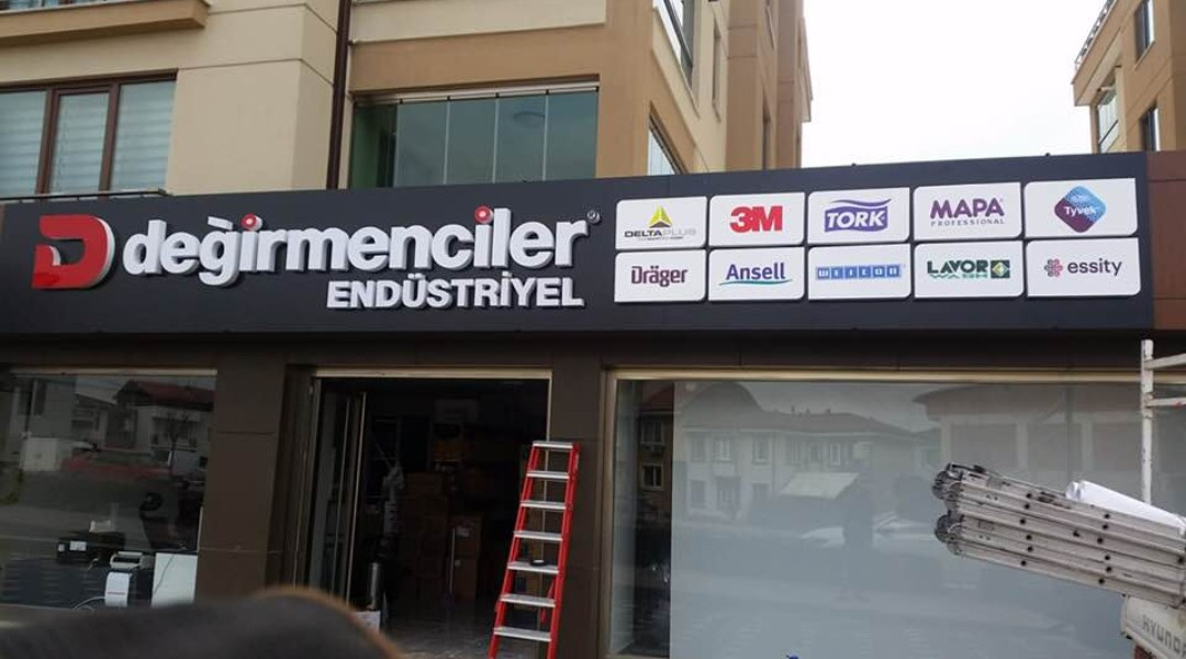 Değirmenciler Endüstriyel - Pleksi Kutu Harf Tabela