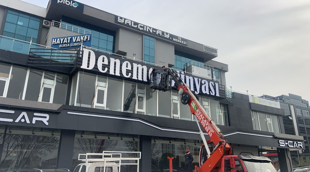 Deneme Dünyası - Alüminyum Kutu Harf Tabela