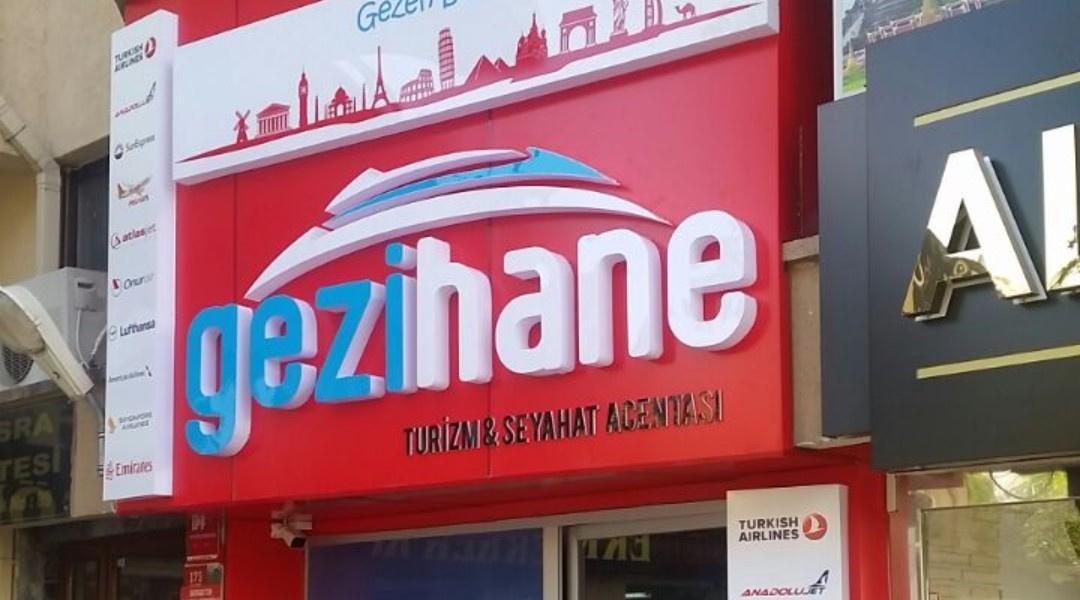 Gezi Hane - Pleksi Kutu Harf Tabela