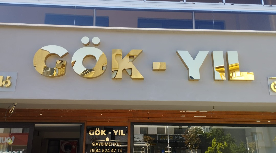 Gök-Yıl Gayrimenkul - Gold Harf Tabela