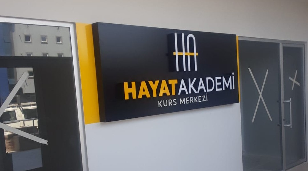 Hayat Akademi - Pleksi Kutu Harf