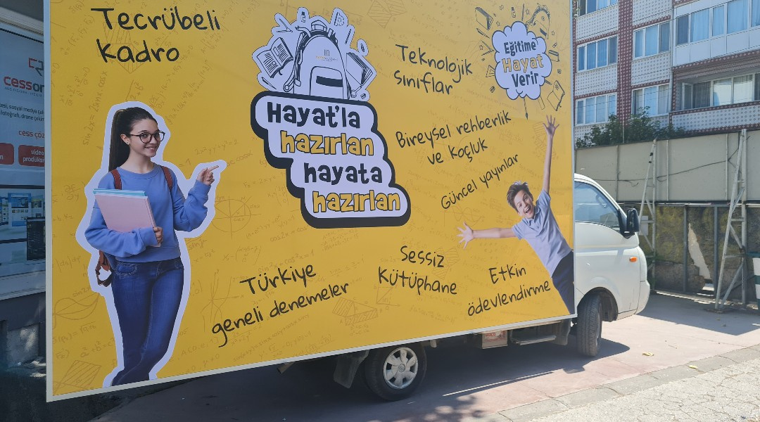Hayat Akademi - Vinil Mesh Baskı