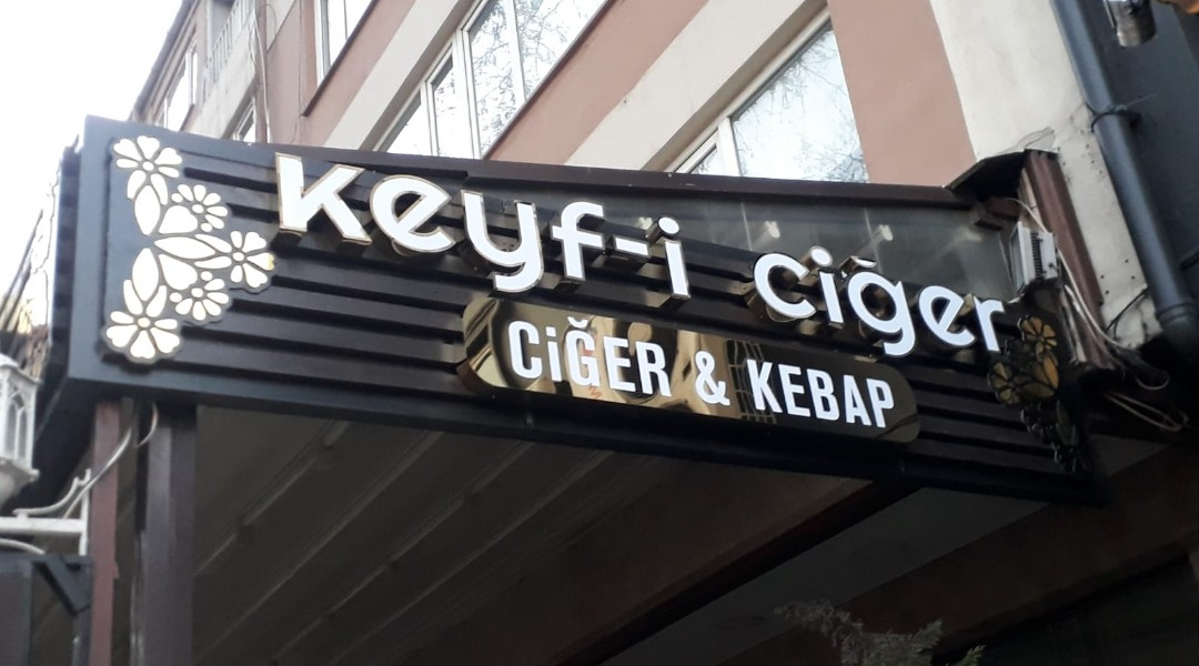 Keyf-i Ciğer - Gold Harf Tabela