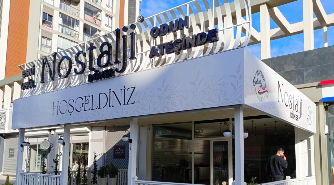 Nostalji Döner - Alüminyum Kutu Harf Tabela