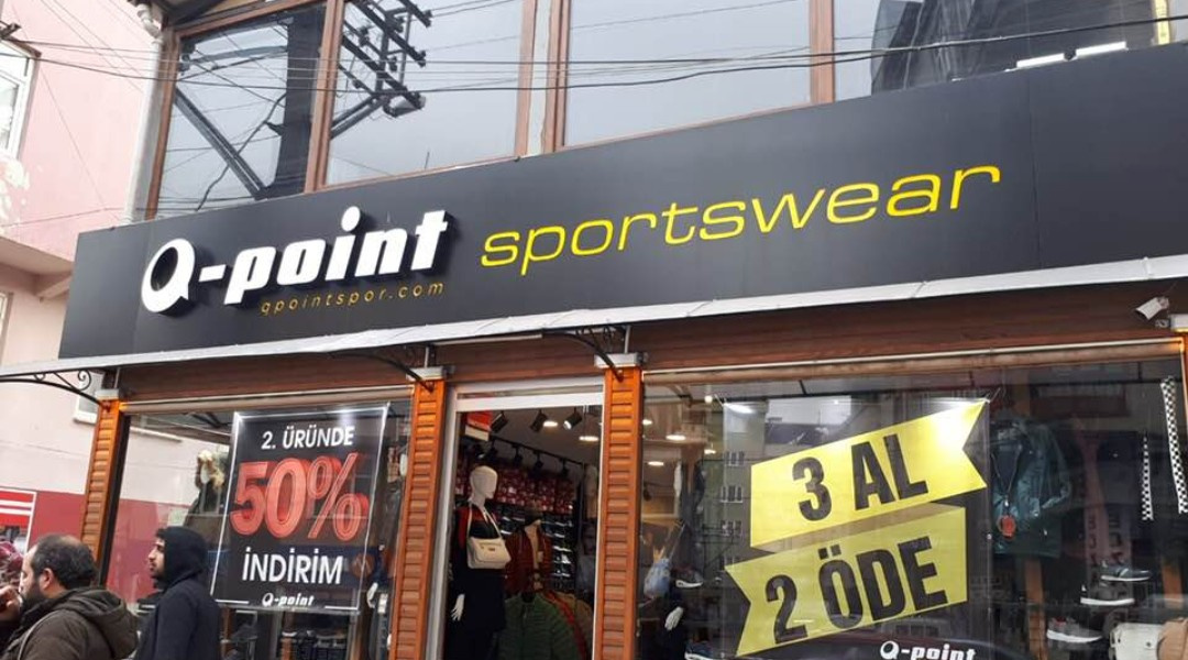 Q-Point Sport Wear - Pleksi Kutu Harf Tabela