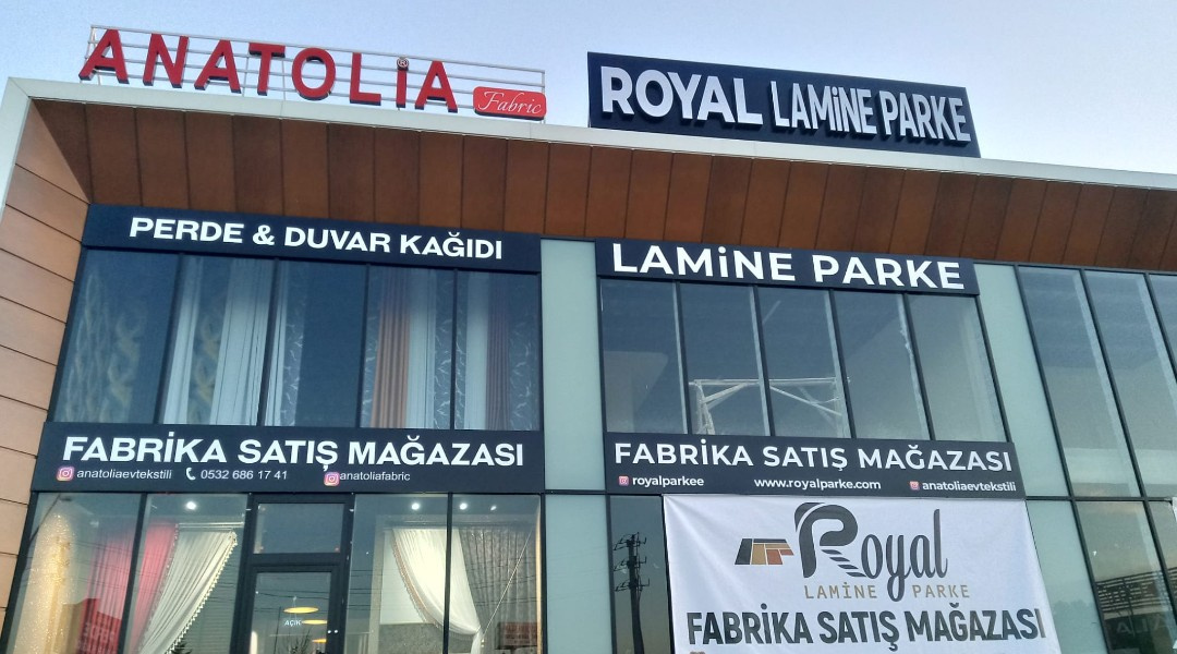 Royal Lamine Parke - Alüminyum Kutu Harf Tabela
