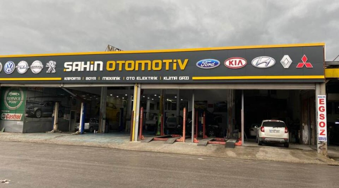 Şahin Otomotiv - Pleksi Kutu Harf Tabela