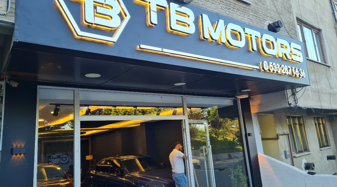 TB Motors - Ters Işık Tabela