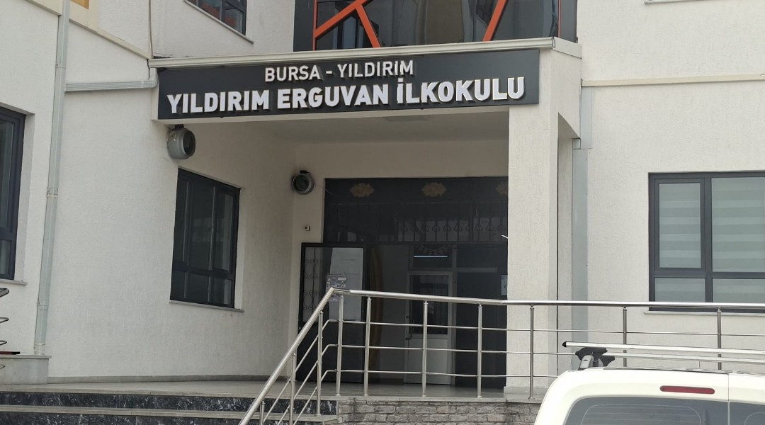 Yıldırım Erguvan İlkokulu - Alüminyum Kutu Harf